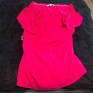 Trina Turk Pink Off-Shoulder Dress